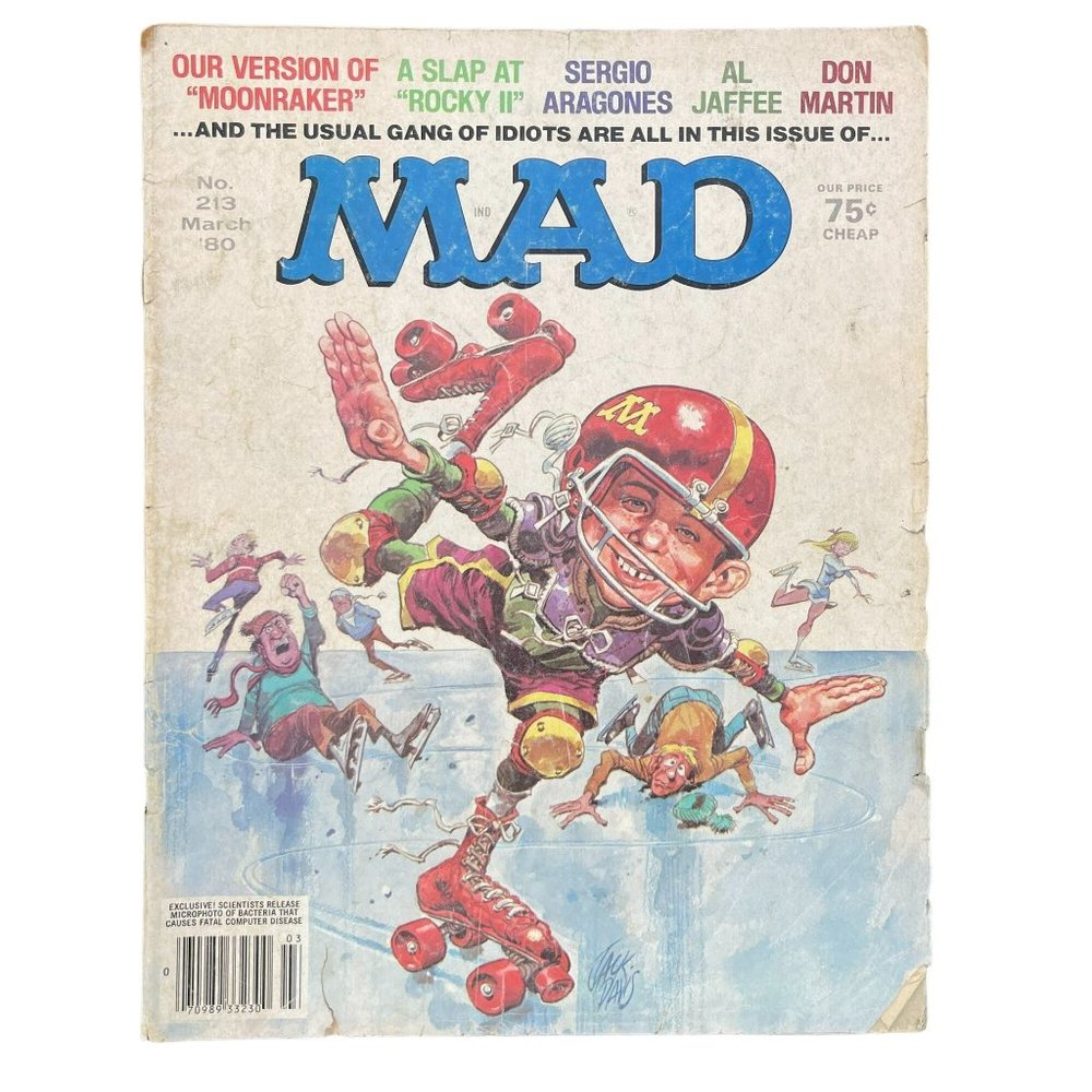 Vintage 1980‎ MAD Magazine No. 213 Collectible Comedy Satire Comic Book
